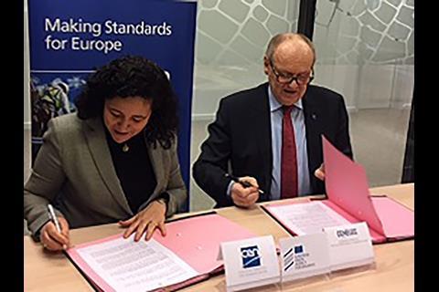 CEN, CENELEC and the European Union Agency for Railways have signed a renewed agreement for co-operation in the provision of technical documents covering safety and interoperability.
